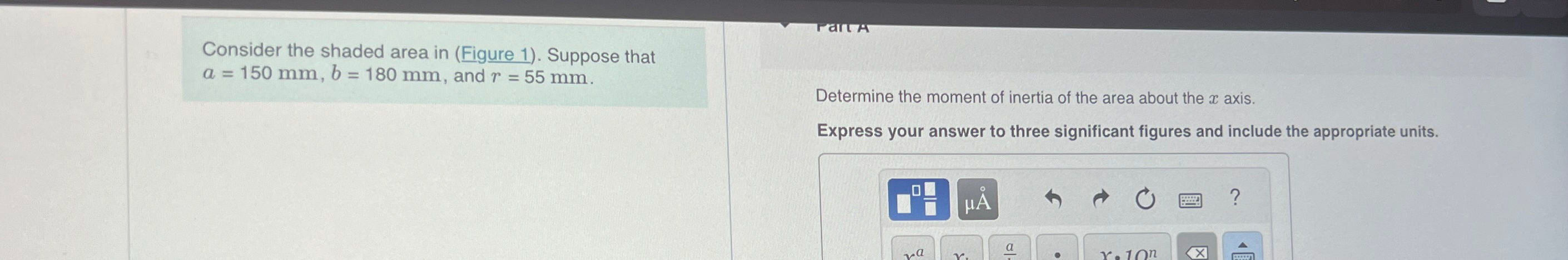 Consider the shaded area in ( Figure 1 ) .