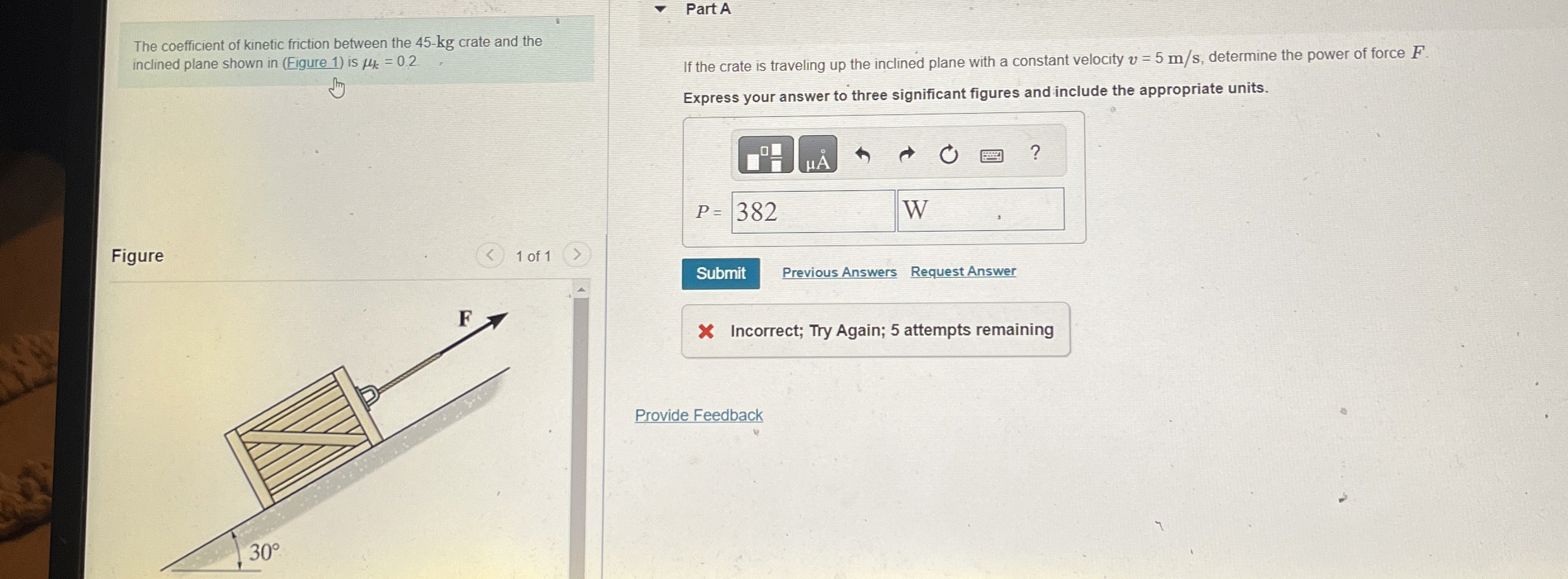 The coefficient of kinetic friction between the 4