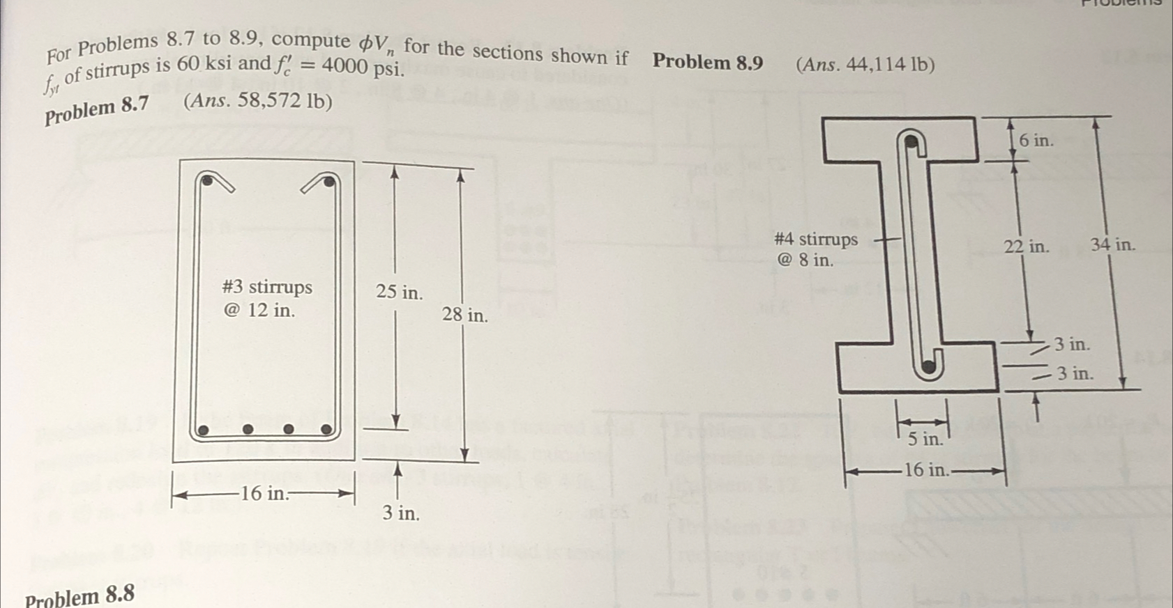 For Problems 8 . 7 to 8 . 9 , compute V n for the