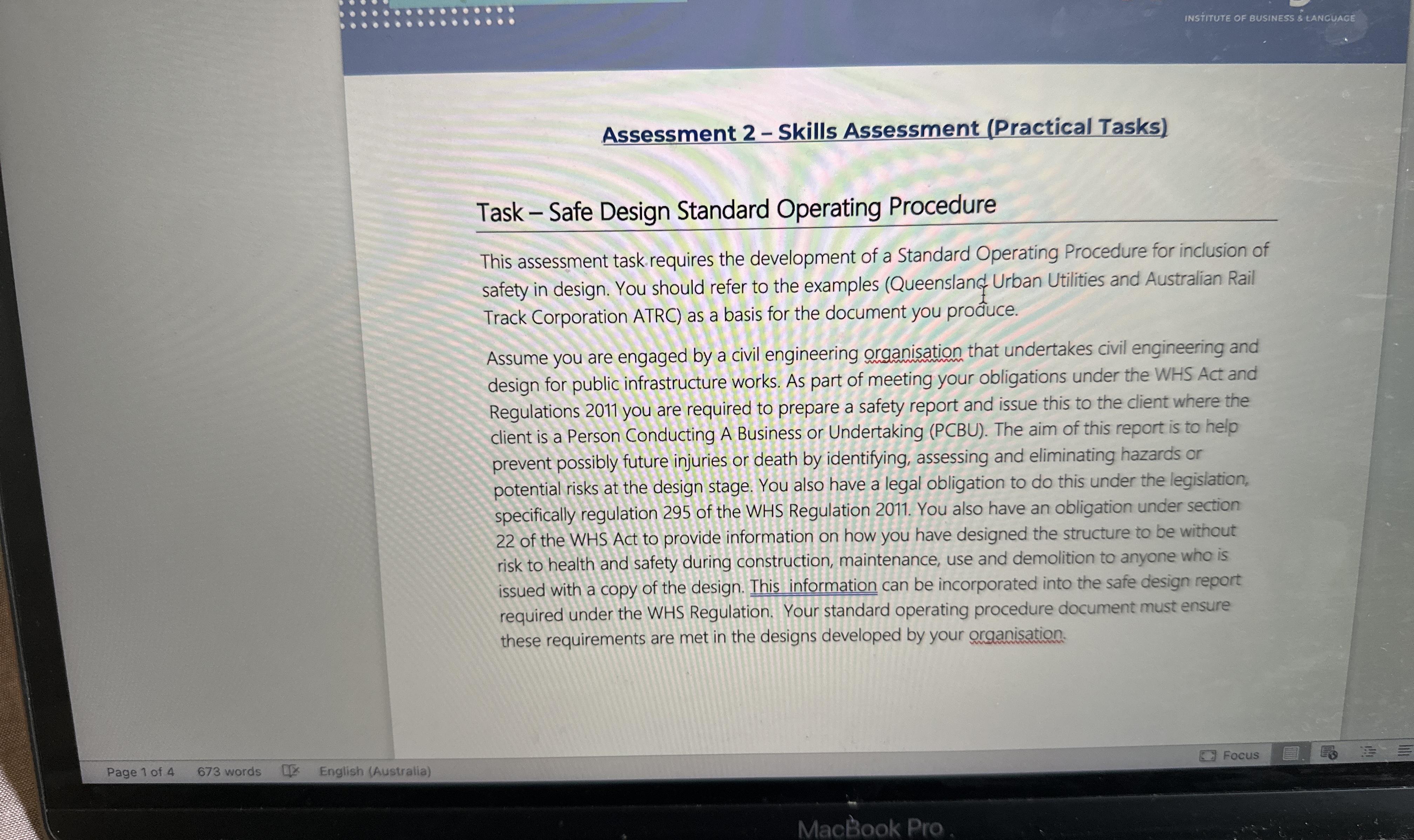 Assessment 2 - Skills Assessment ( Practical