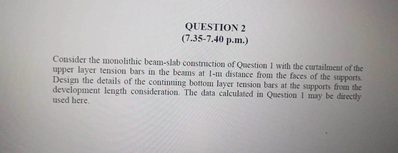 QUESTION 2 ( 7 . 3 5 - 7 . 4 0 p . m . ) Consider