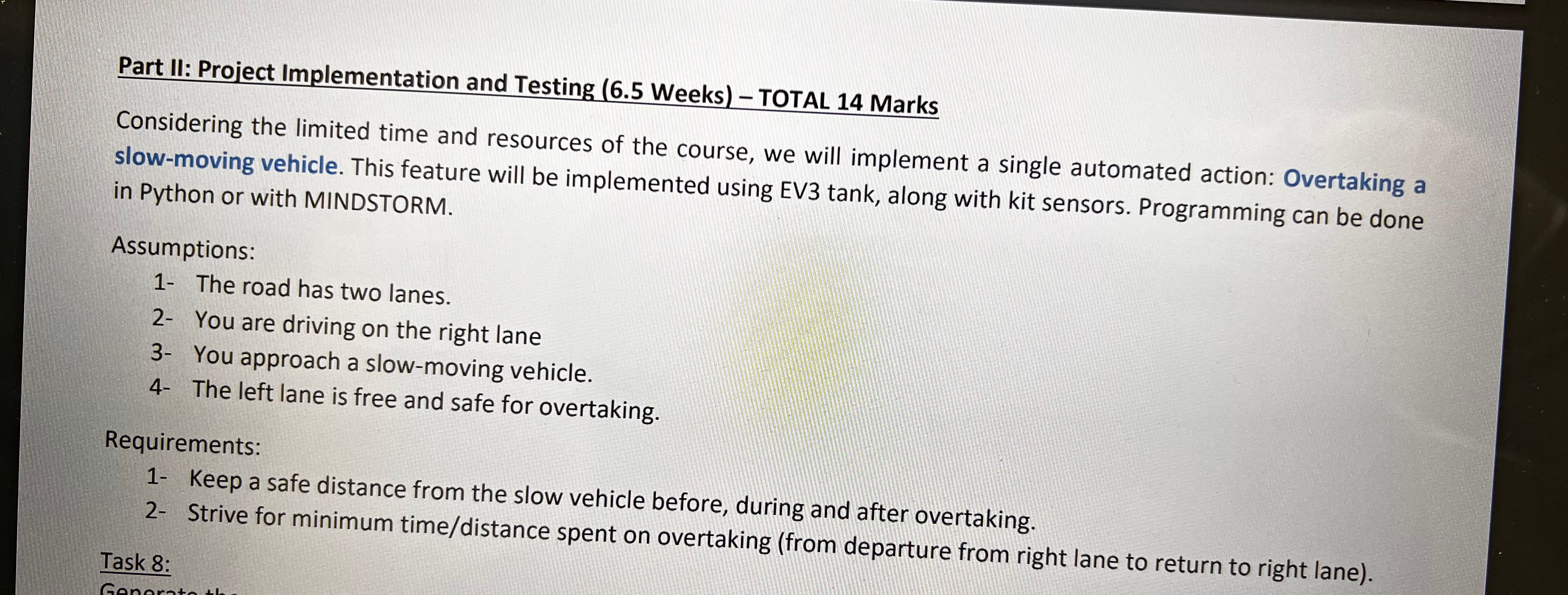 Considering the limited time and resources of the