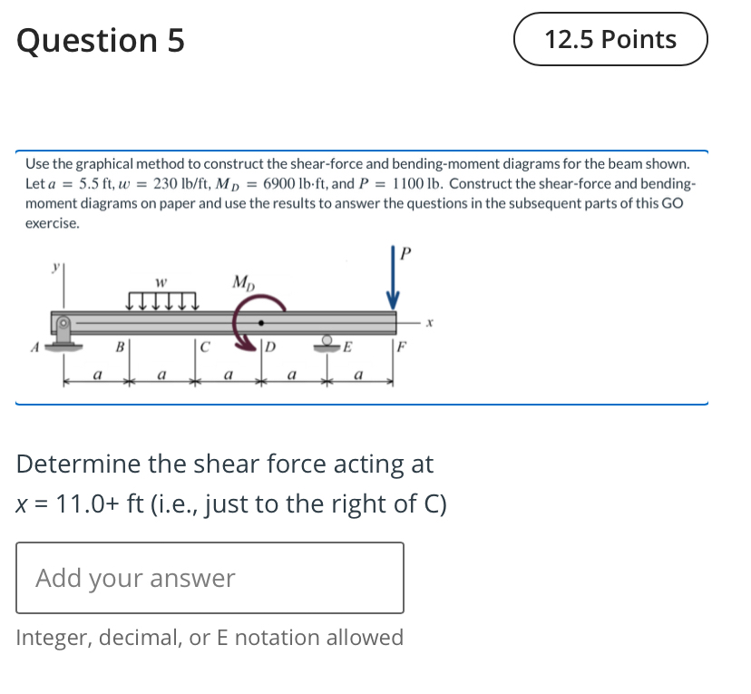 Question 5 Use the graphical method to construct
