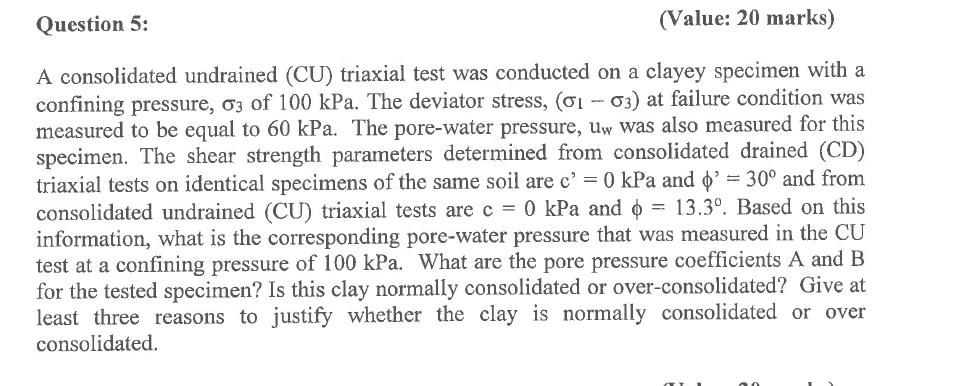 Question 5 : ( Value: 2 0 marks ) A consolidated