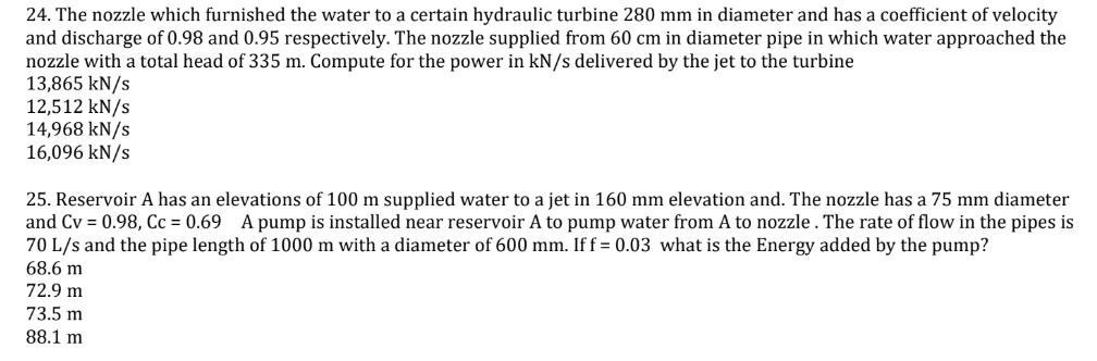 The nozzle which furnished the water to a certain