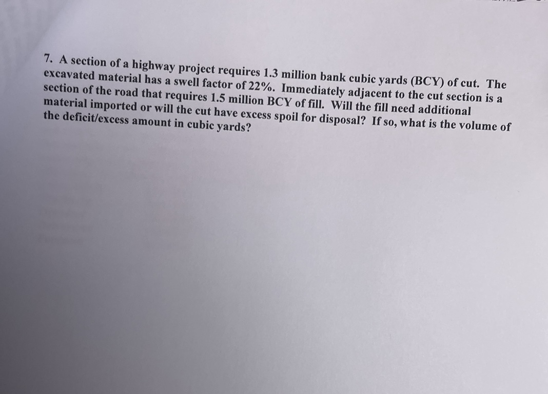 A section of a highway project requires 1 . 3