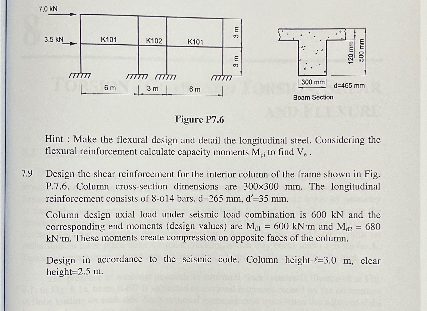 Hint : Make the flexural design and detail the