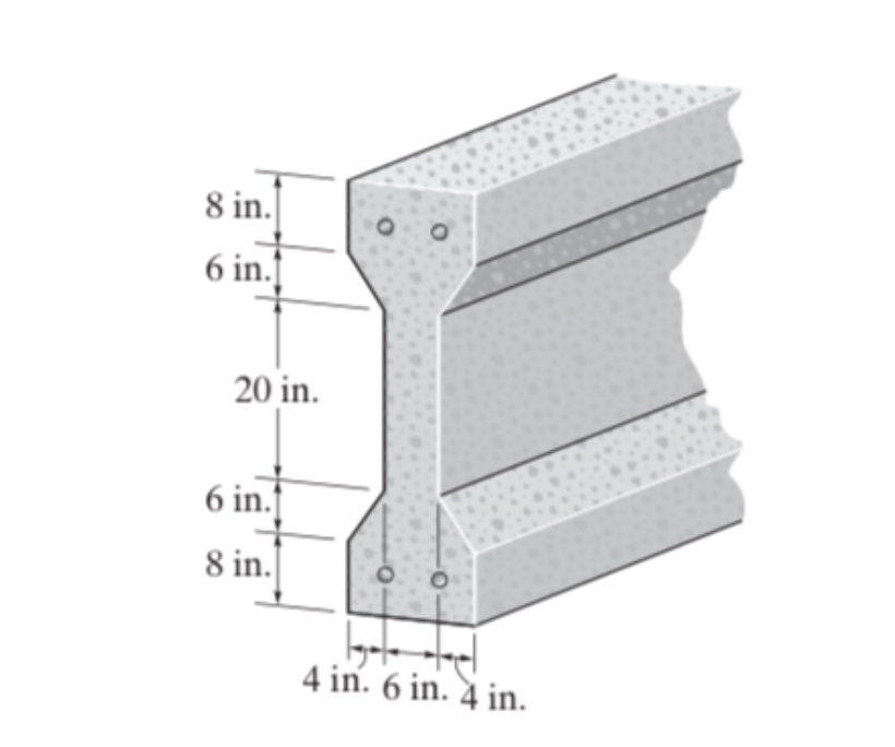 The prestressed I - beam used to support the