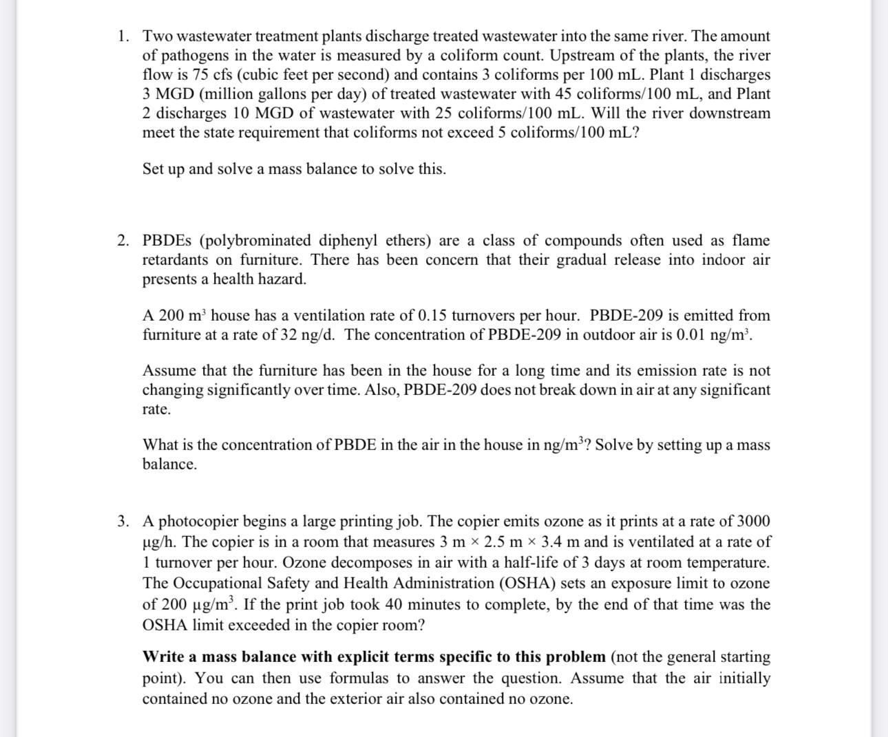 Two wastewater treatment plants discharge treated