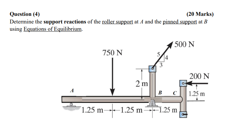 Question ( 4 ) ( 2 0 Marks ) Determine the
