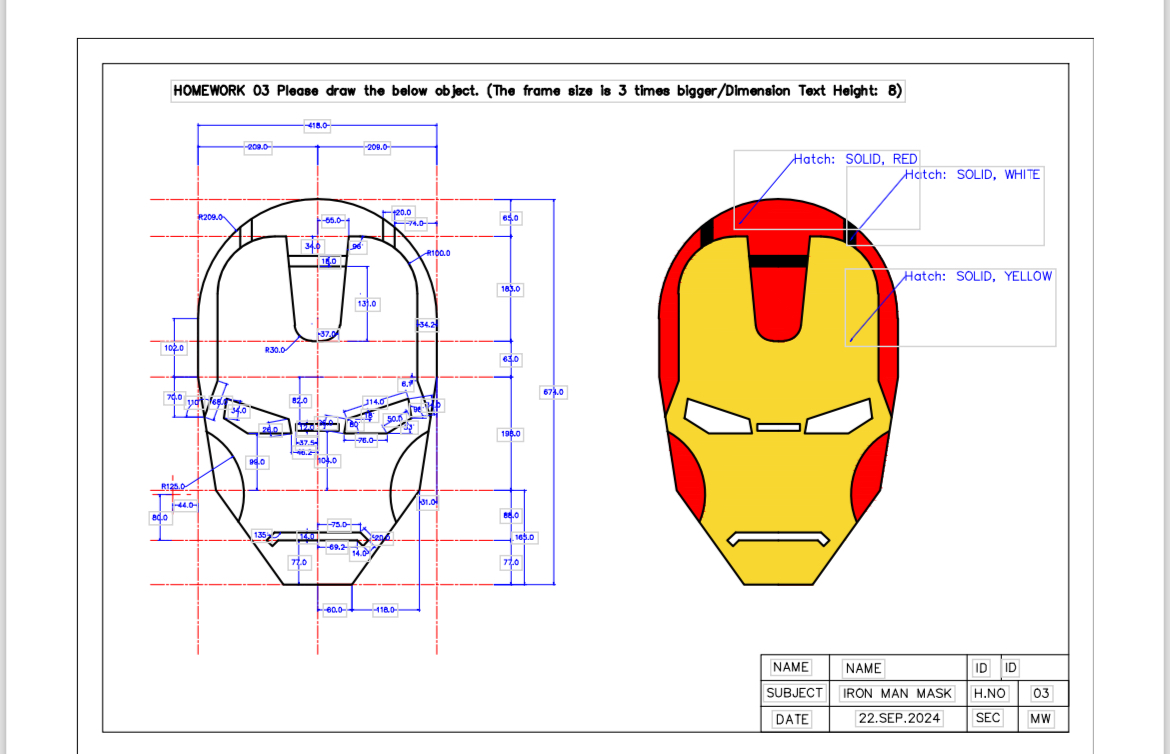 HOMEWORK 0 3 Please draw the below object. ( The