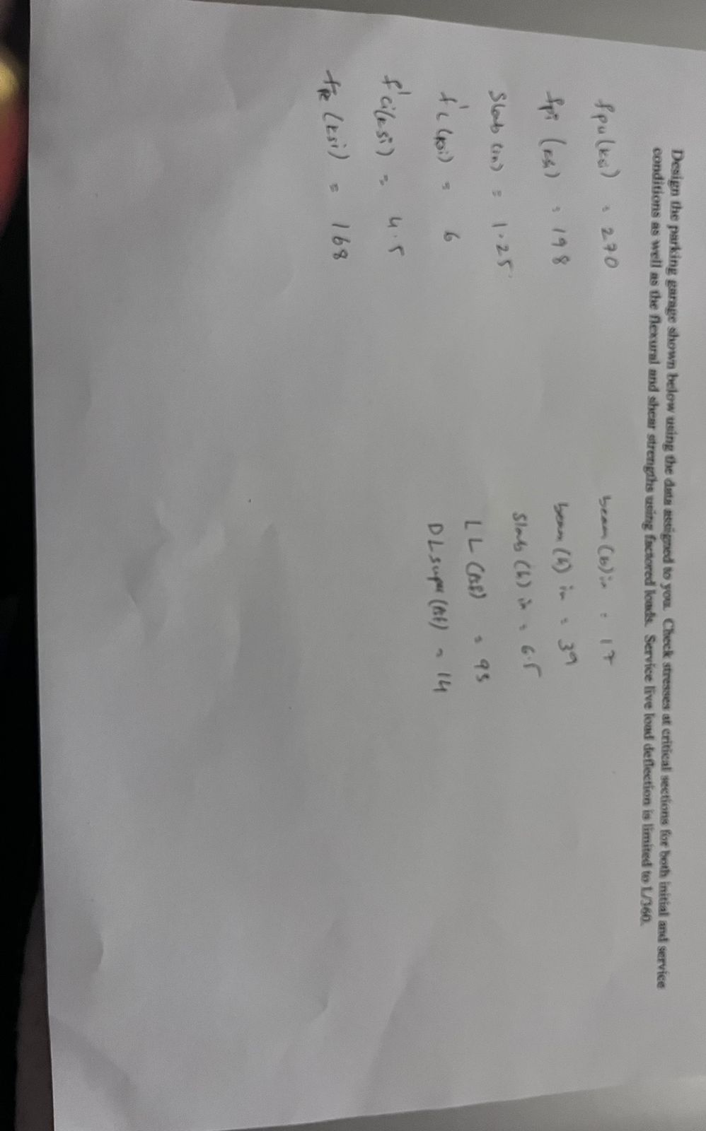 Design the parking garage shown below using the