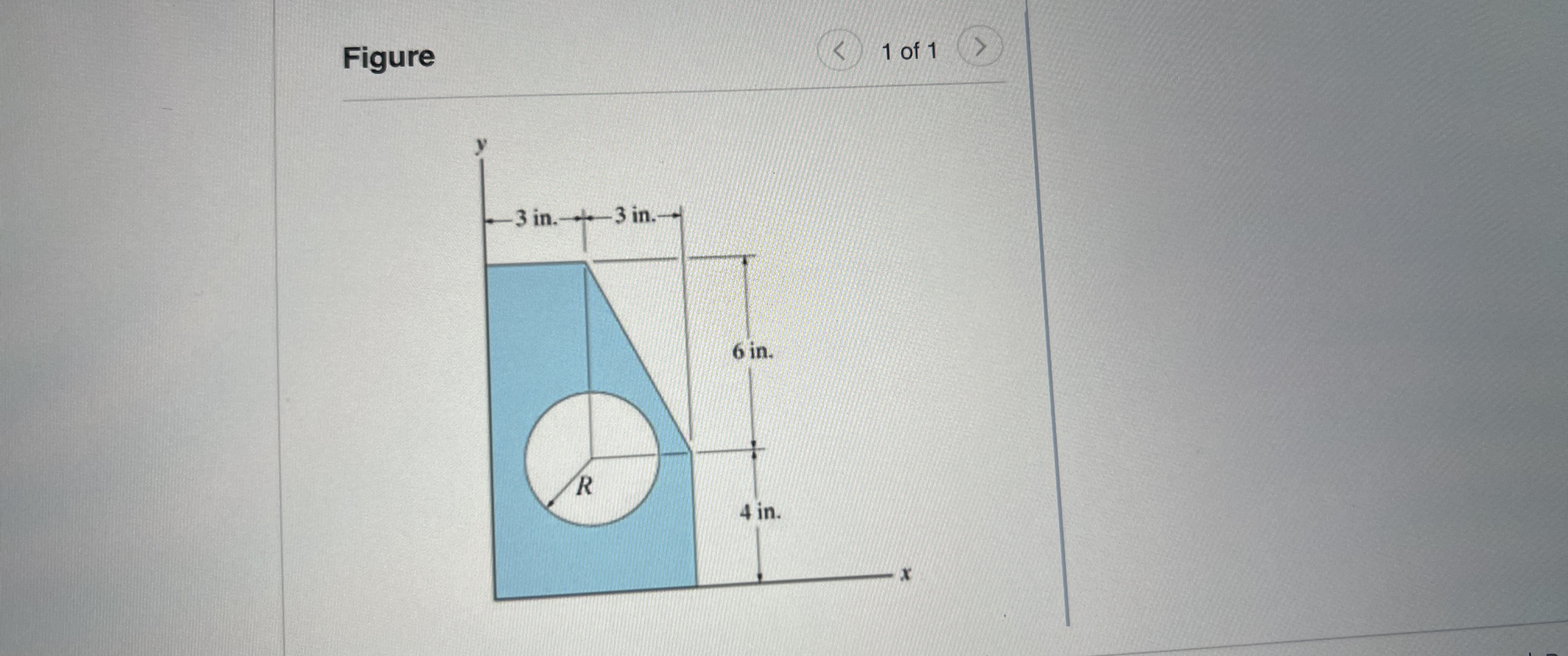 Part A In ( Figure 1 ) , R = 1 . 8 in . Determine