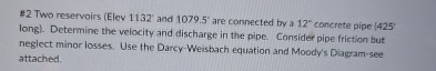 # 2 Two reservoirs ( Elev 1 1 3 2 ' and 1 0 7 9 .