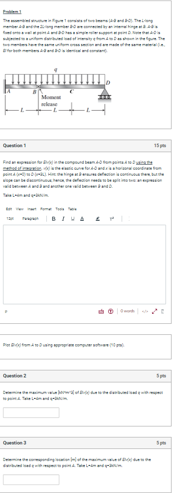 Question 1 Find an expression for Elv ( x ) in