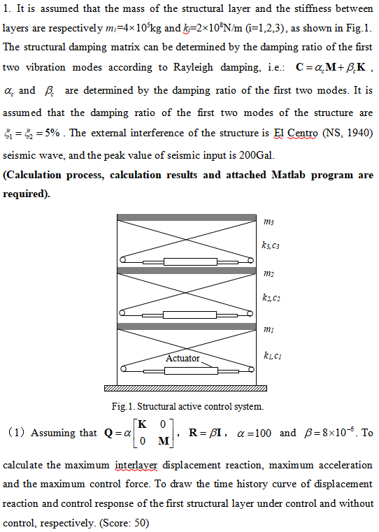 It is assumed that the mass of the structural