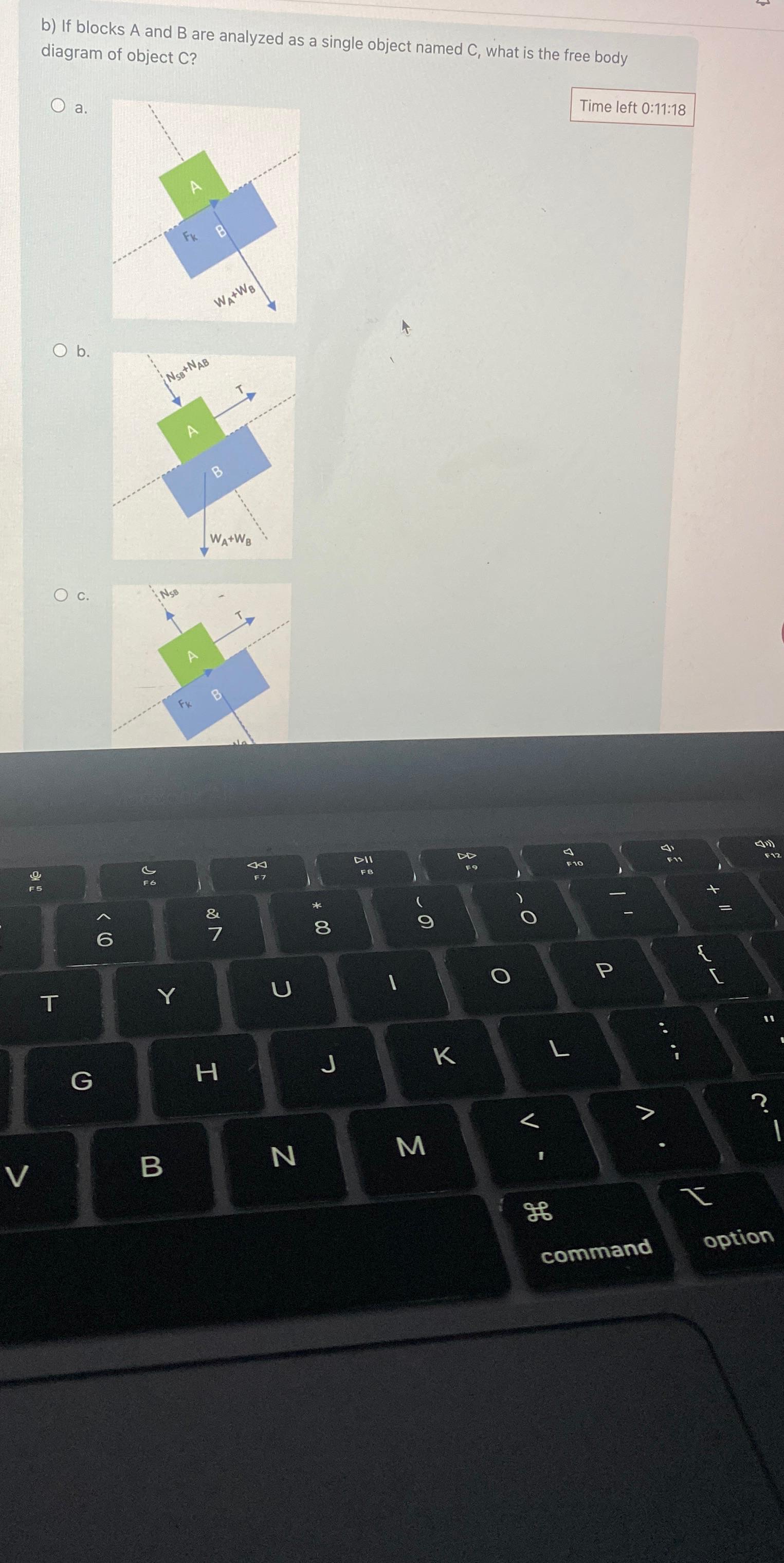 b) If blocks A and B are analyzed as a single