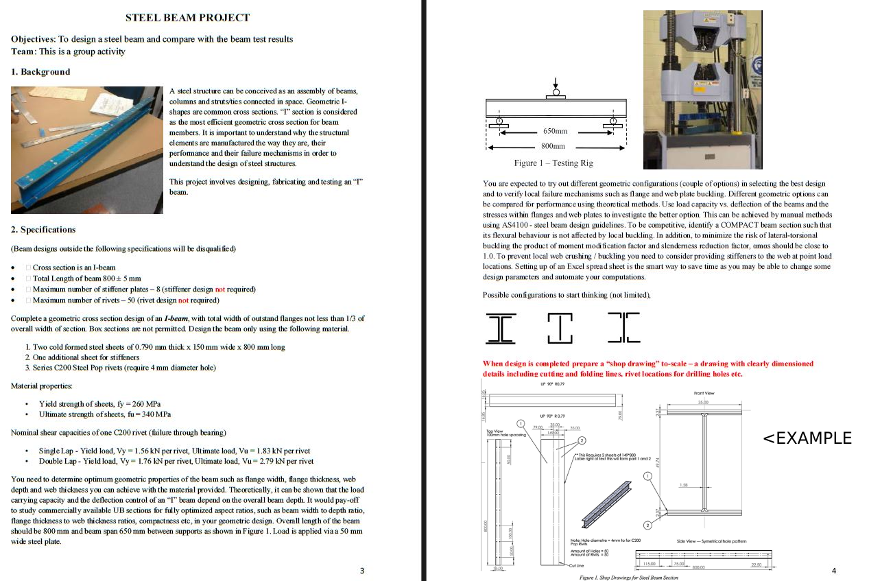 Create a preliminary design and shop drawings for