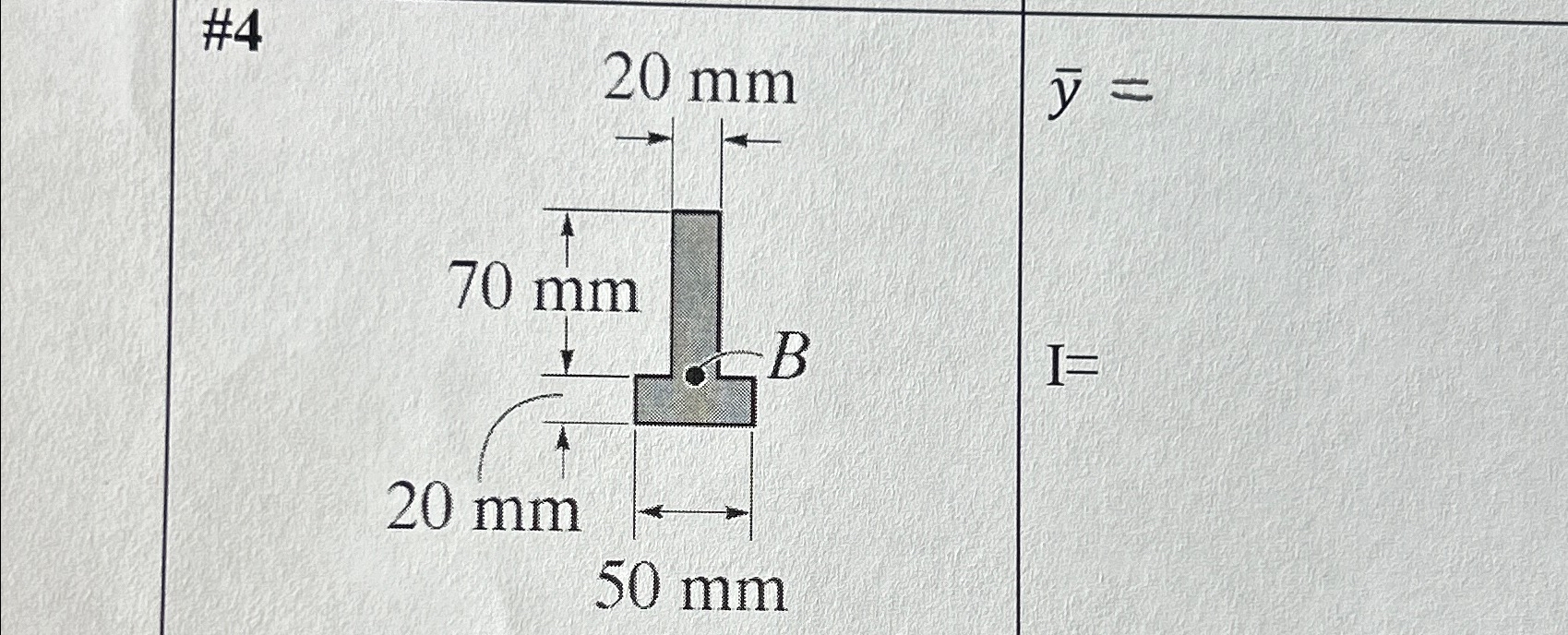 # 4 Calculate the centroid and the moment of