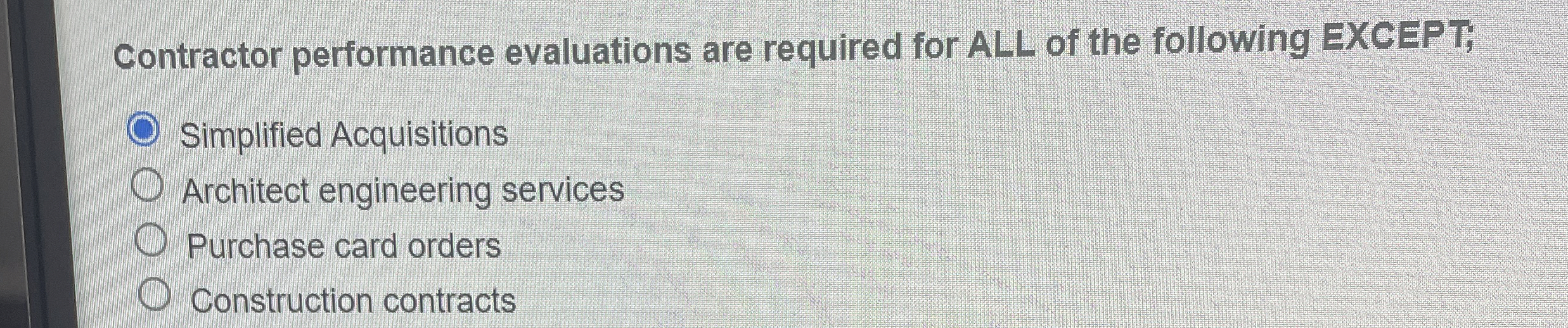 Contractor performance evaluations are required