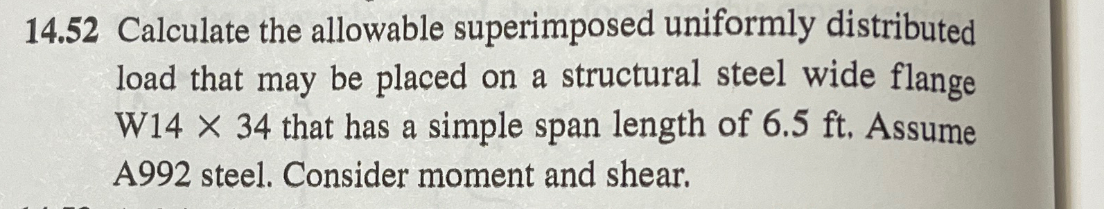 1 4 . 5 2 Calculate the allowable superimposed