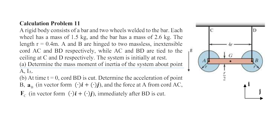 Calculation Problem 1 1 A rigid body consists of