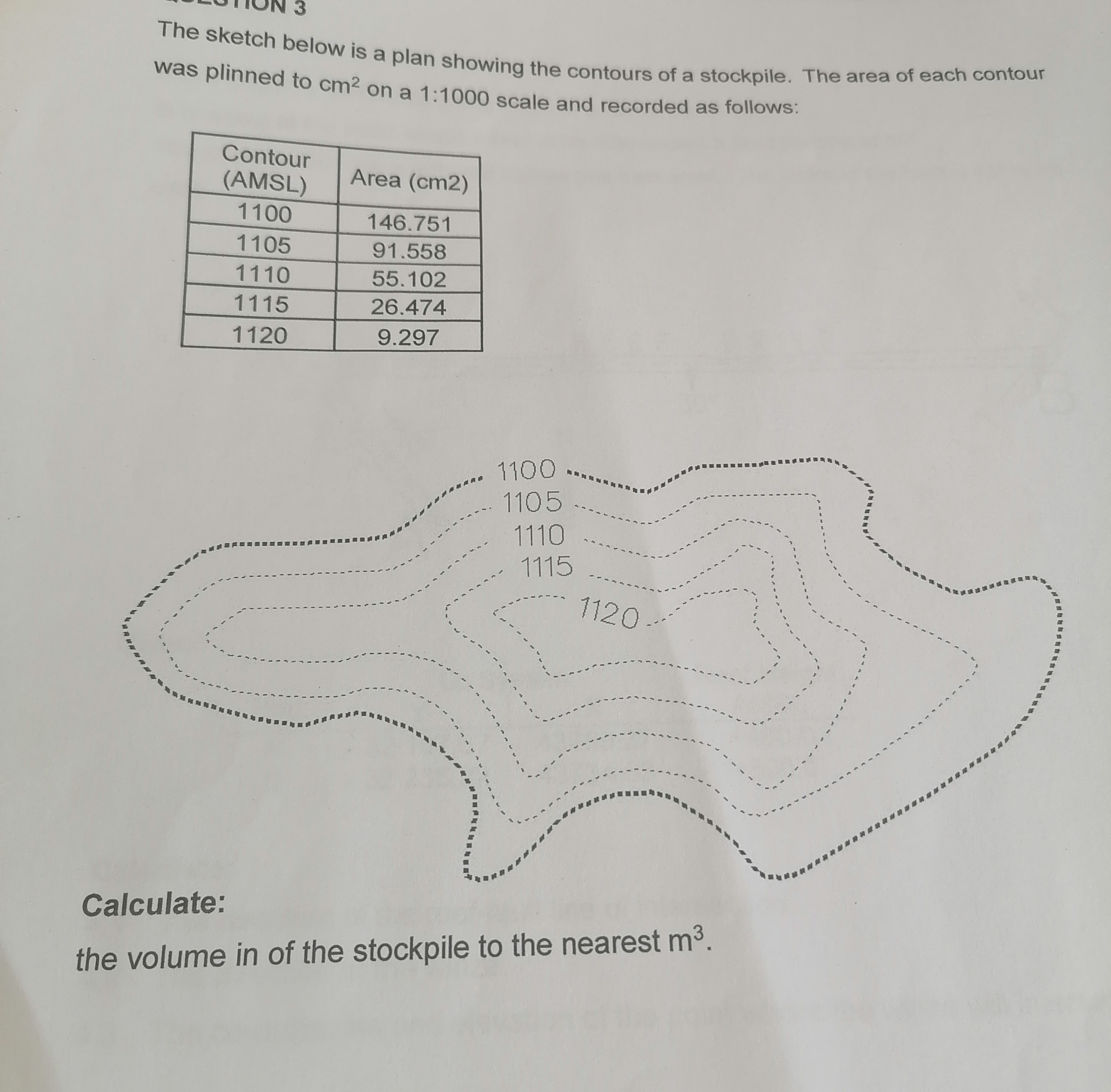 The sketch below is a plan showing the contours