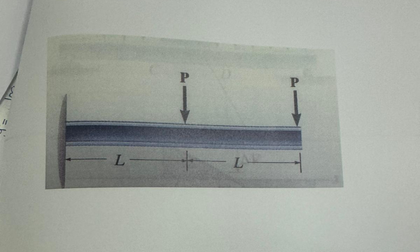 Determine the shear and bending moment