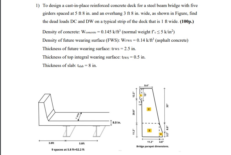 To design a cast - in - place reinforced concrete