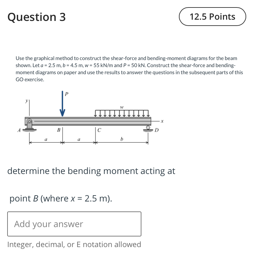 Question 3 Use the graphical method to construct