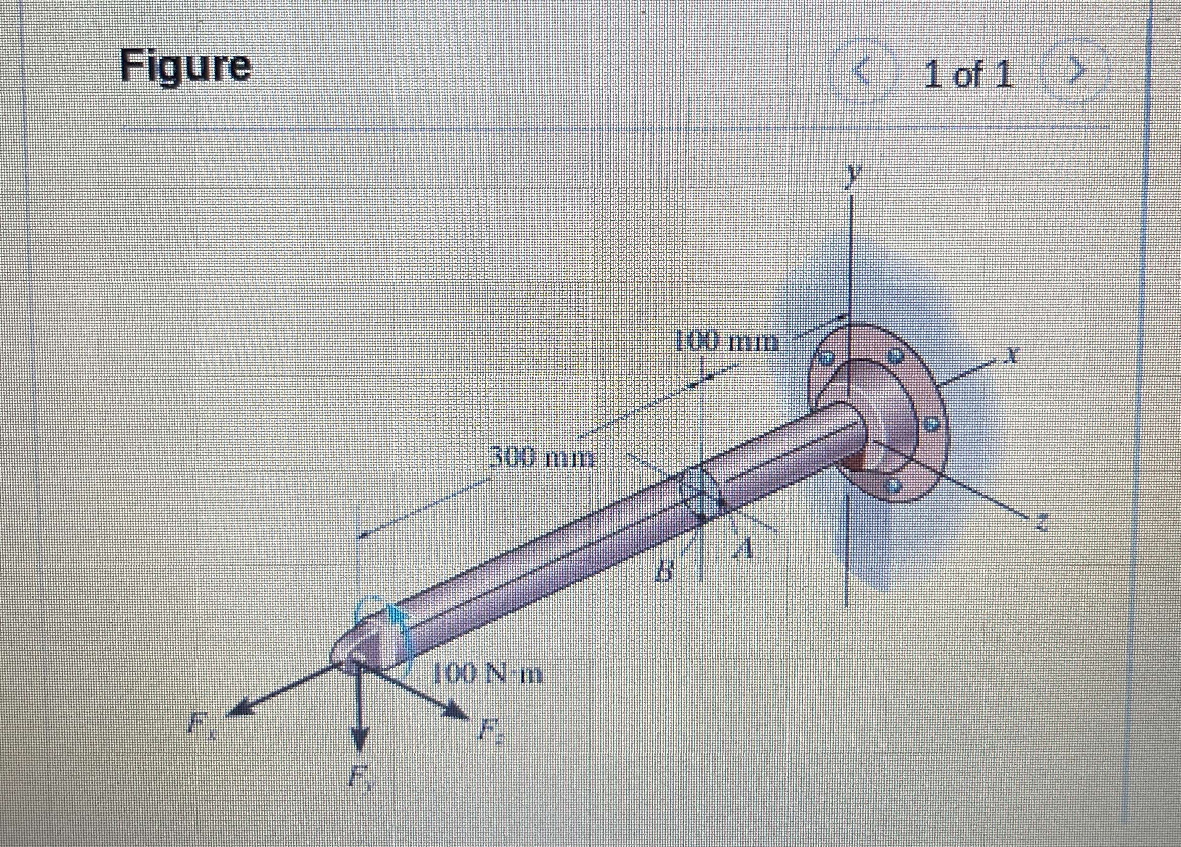 The rod has a diameter of 4 0 m m . It is