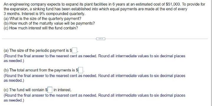 An engineering company expects to expand its