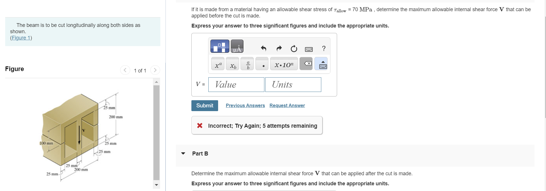 Determine the maximum allowable spacing s of the