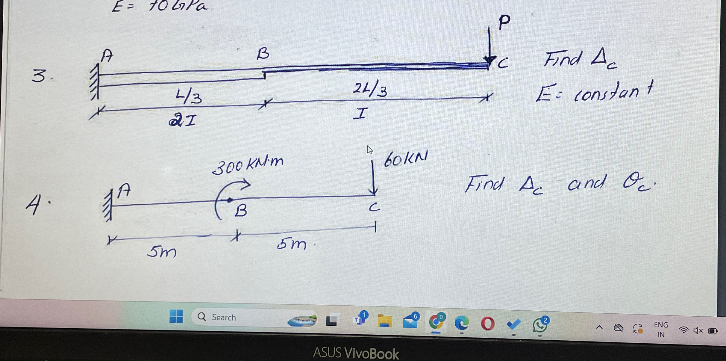 3 . Find deltaC 4 . Find c and c . Solve both 3