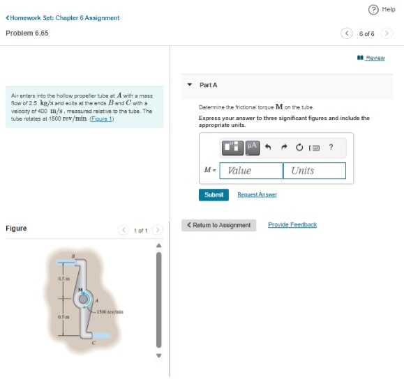 Air enters into the hollow propeler tube at A