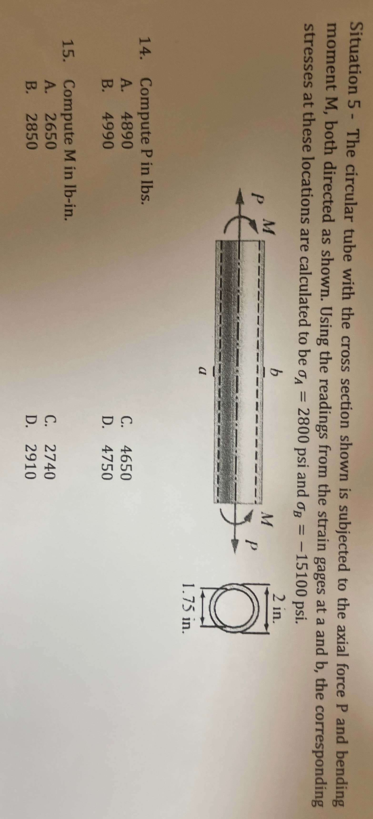 Situation 5 - The circular tube with the cross