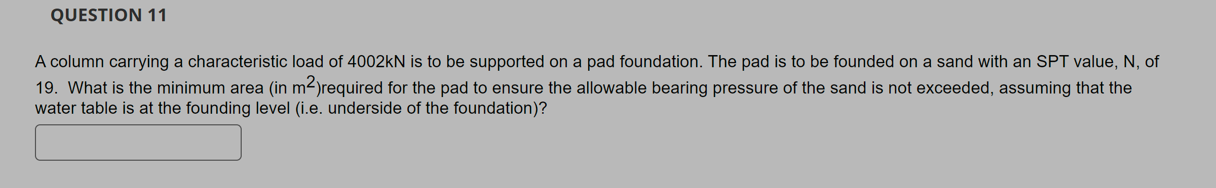 A 6 m long, 2 2 0 m m thick reinforced concrete
