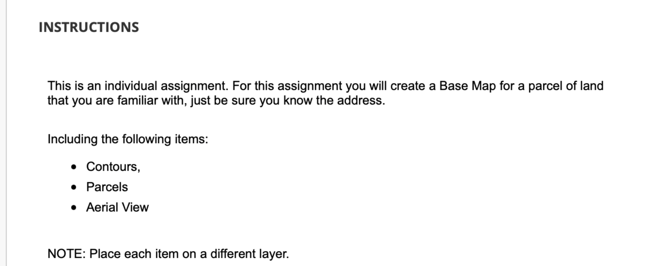 Please create an basemap using Civil 3 D or