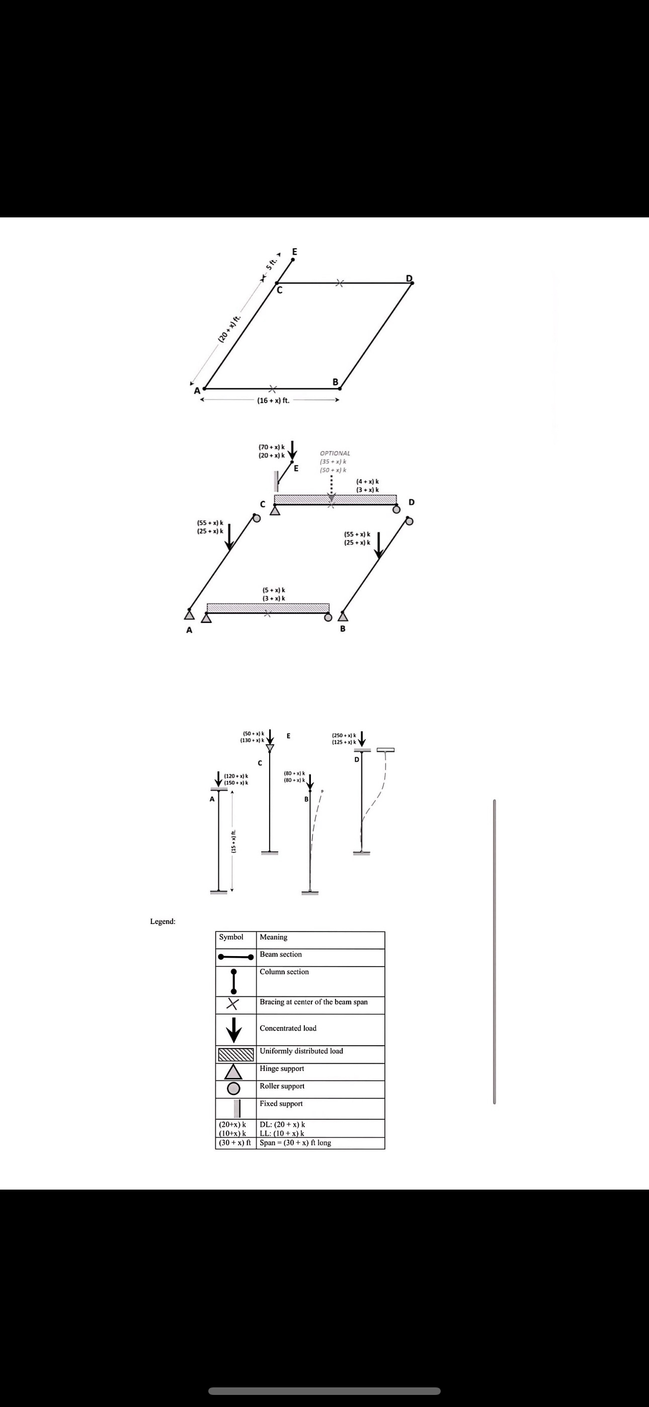 x = 6 . 2 3 Use steel with Fy = 5 0 ksi.