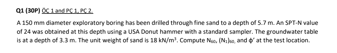 Q 1 ( 3 0 P ) O C 1 and P C 1 , P C 2 . A 1 5 0 m