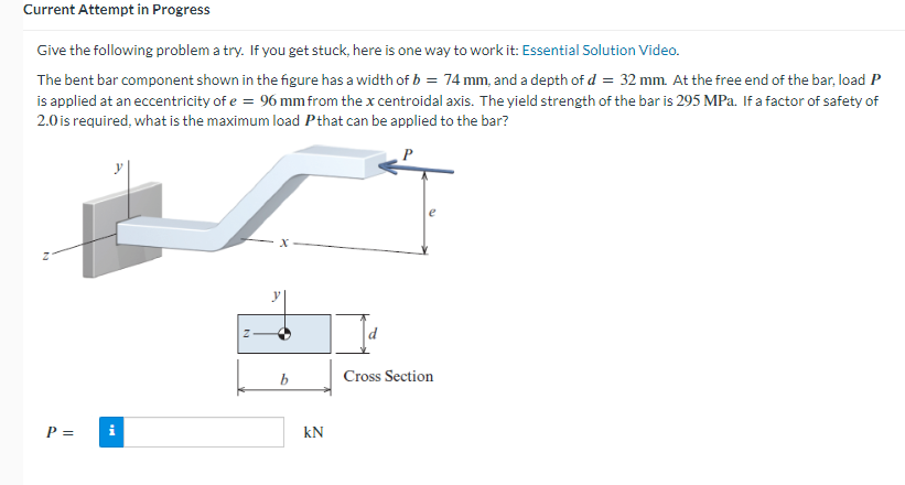 xCurrent Attempt in Progress Give the following
