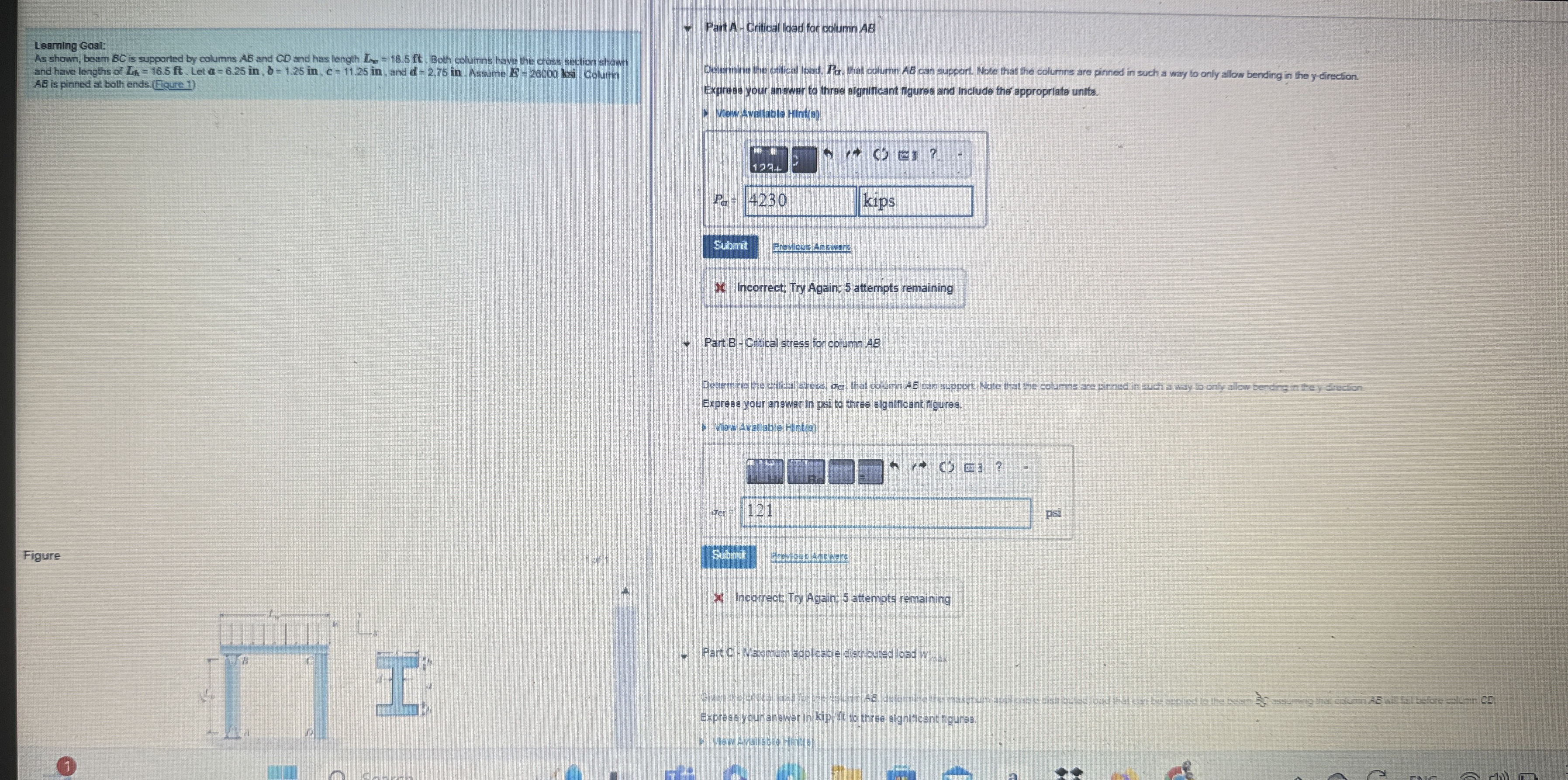 Learning Goal: As shown, beam B C is supparted by