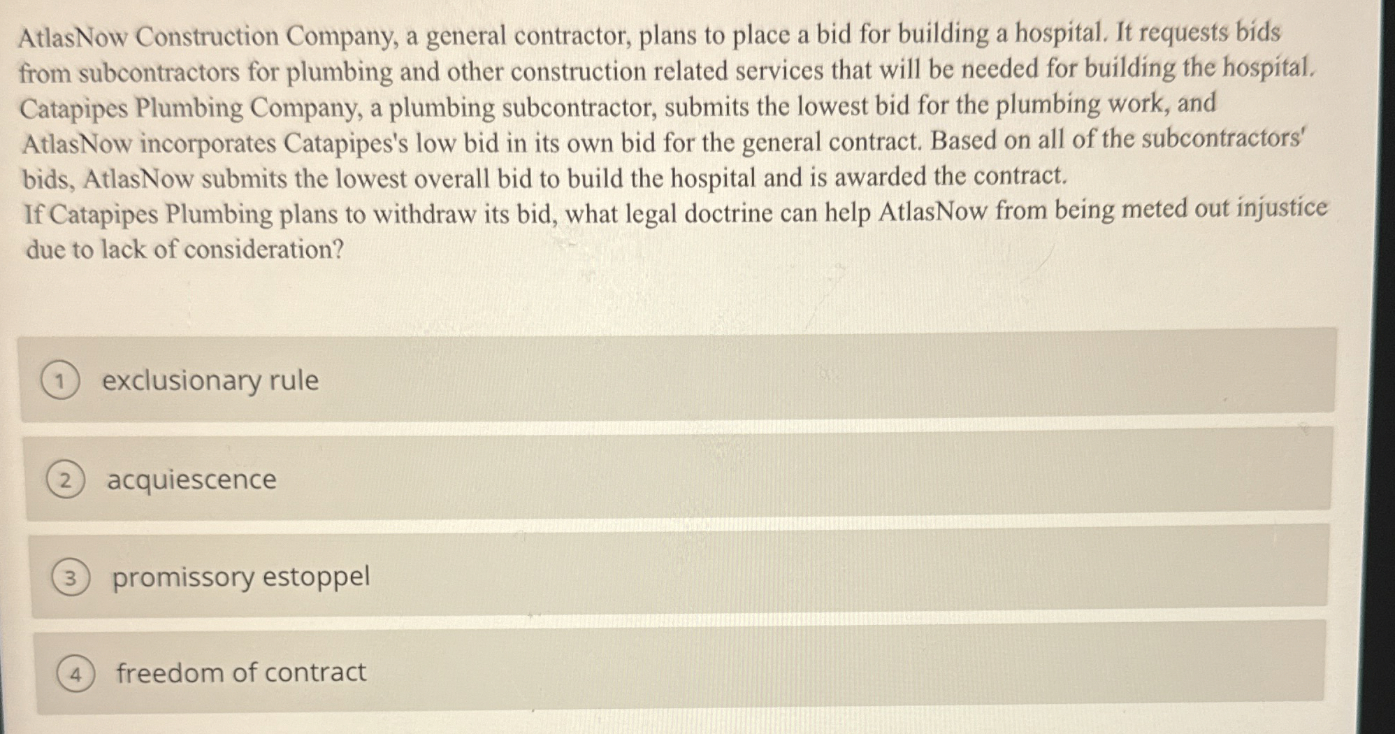 AtlasNow Construction Company, a general