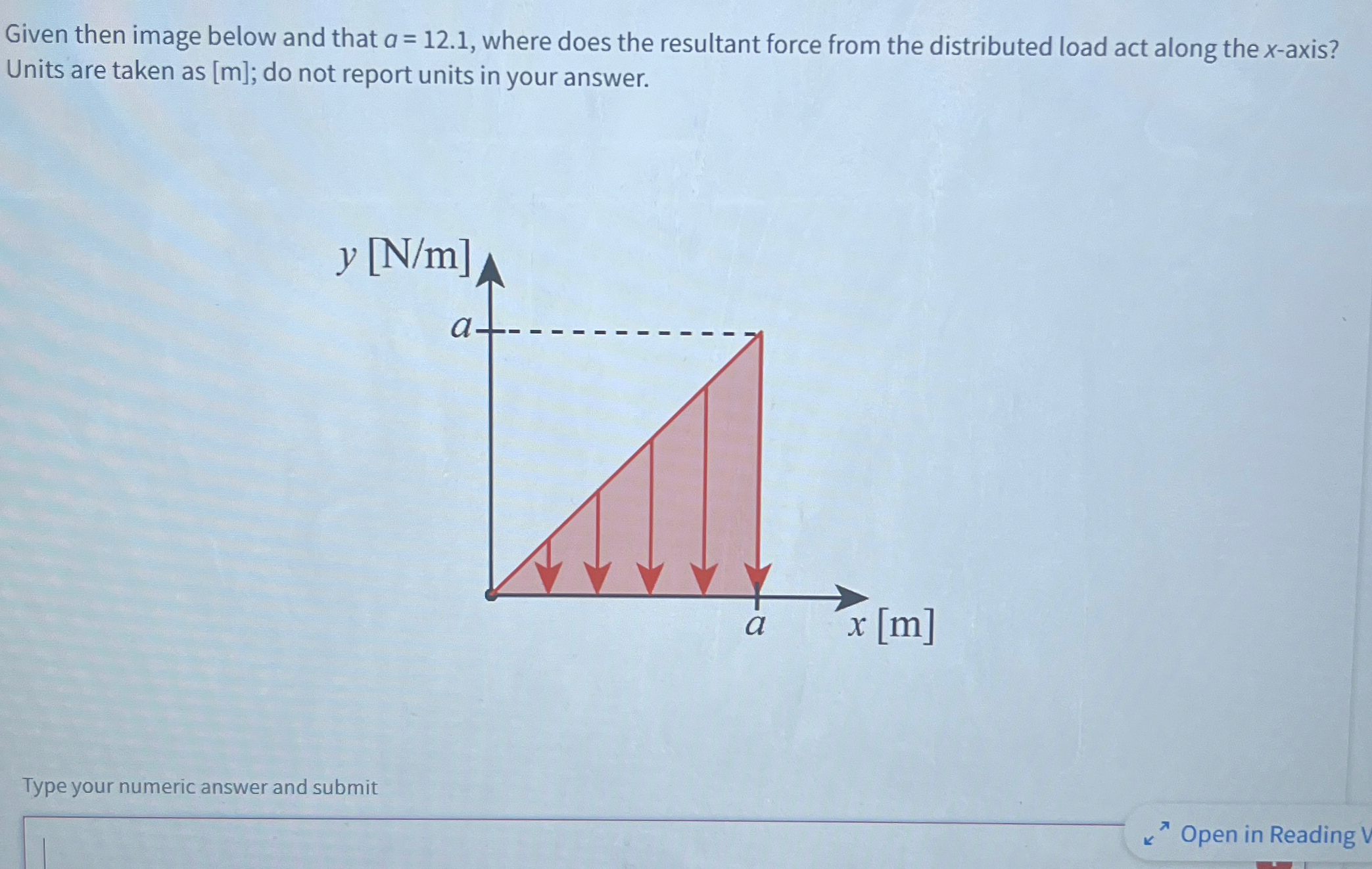 Given then image below and that a = 1 2 . 1 ,