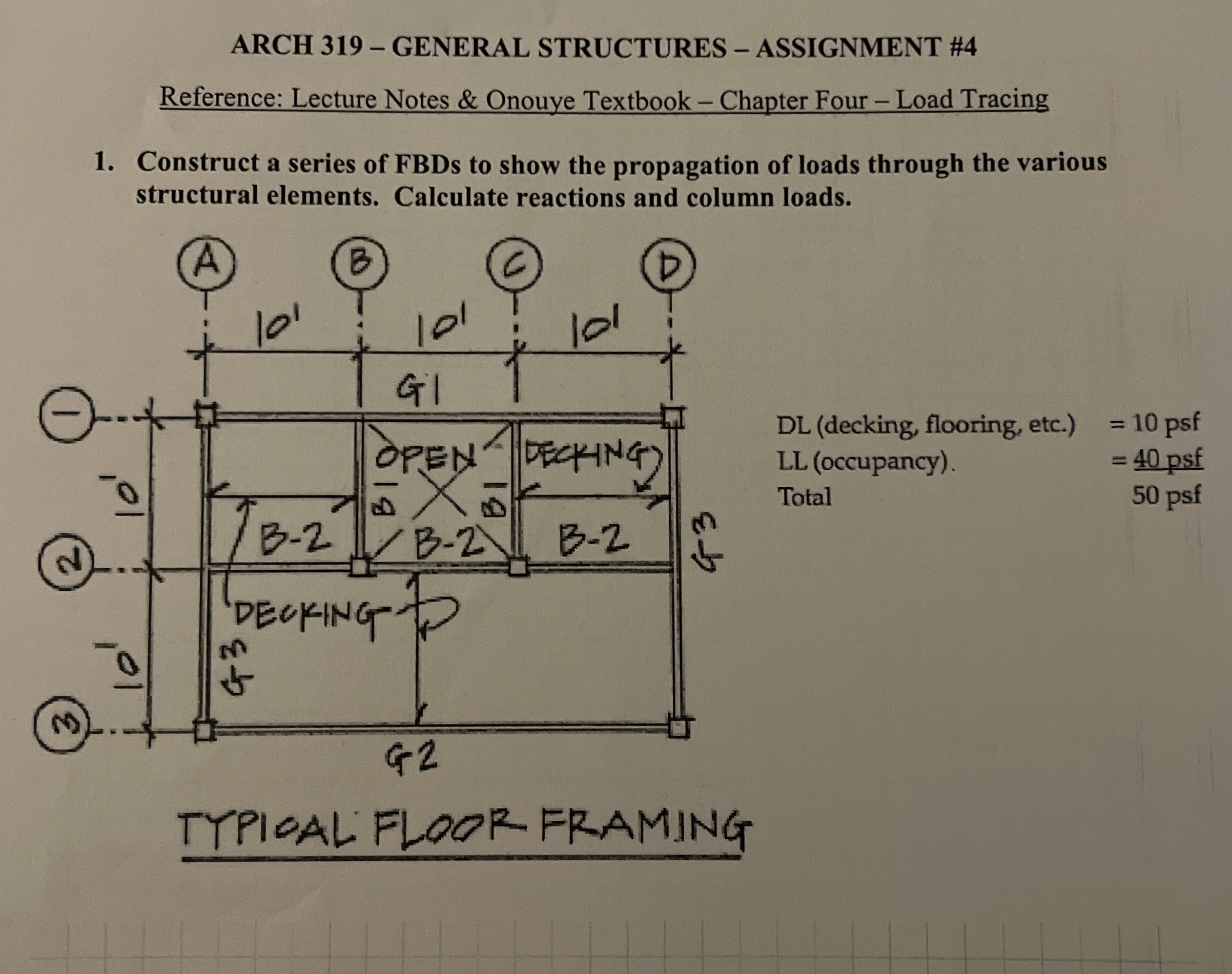 ARCH 3 1 9 - GENERAL STRUCTURES - ASSIGNMENT # 4