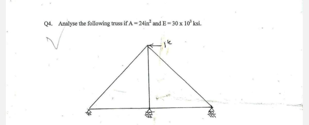 Analyze the truss. Assume missing data