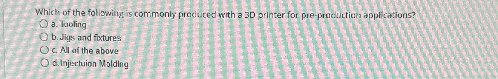 Which of the following is commonly produced with