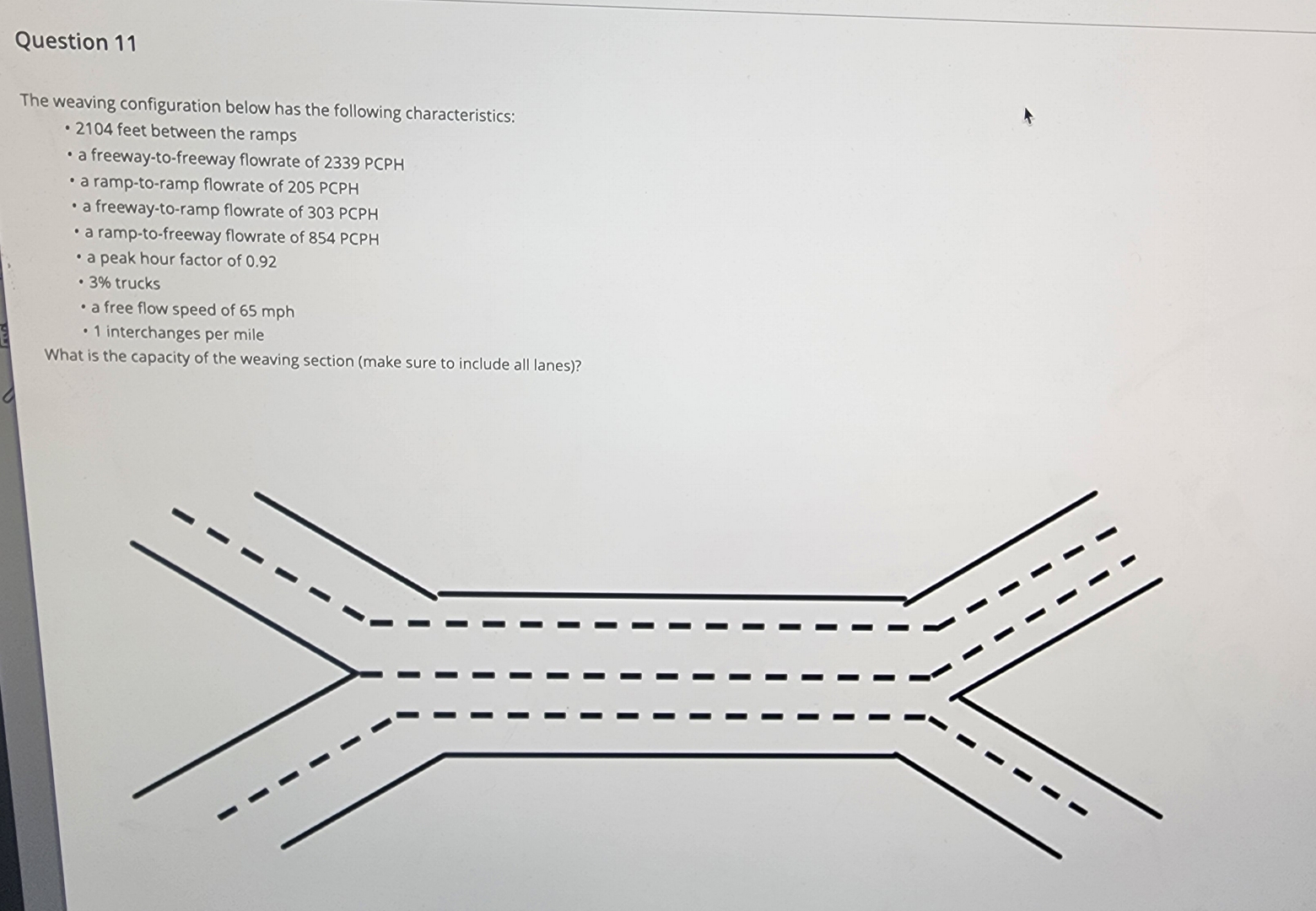 Question 1 1 The weaving configuration below has