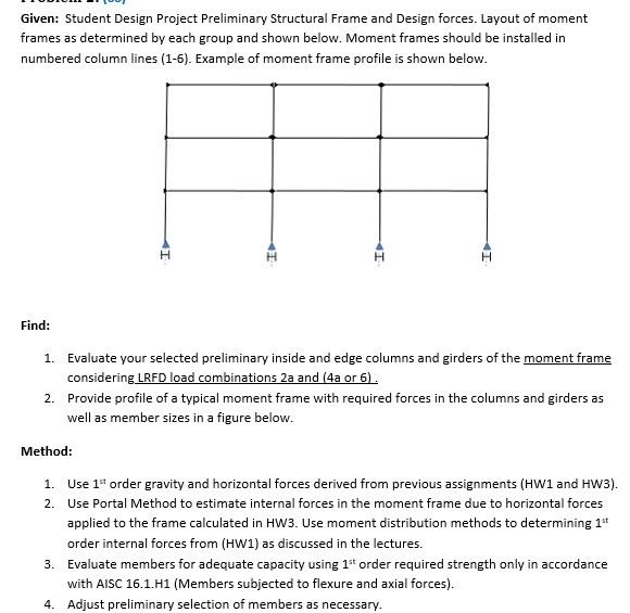 Given: Student Design Project Preliminary