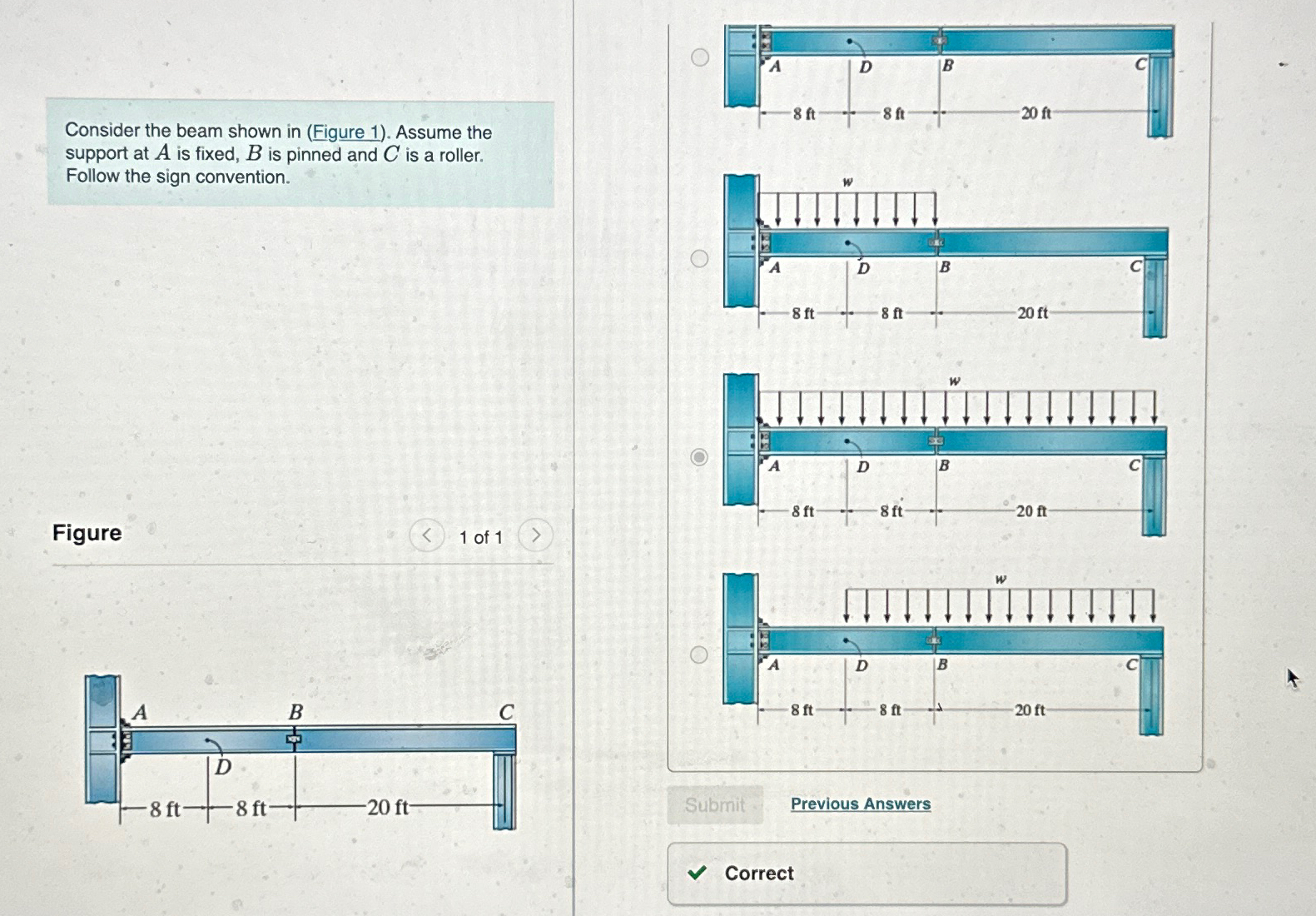 Consider the beam shown in ( Figure 1 ) . Assume
